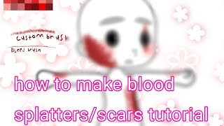editing/drawing  blood/gore/scars tutorial for digital art and gacha screenshot 1
