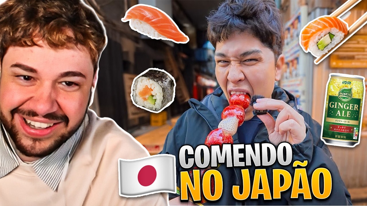 24 HORAS COMENDO DE TUDO NO JAPÃO! - React Haruyuki