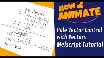 Create Pole Vector Control with Vectors Melscript Tutorial- How2Animate
