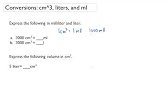 Converting Cm3 To Ml Youtube