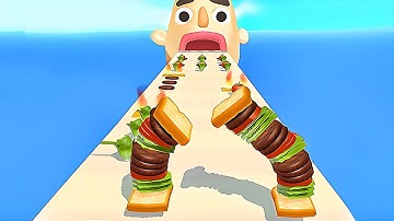 Sandwich Runner - SpeedRun All Levels Gameplay Walkthrough Android,ios New Update E10