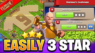 How to 3 Star Haaland Challenge Noble Number 9 in Clash of Clans | Coc New Event Attack screenshot 4