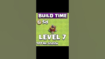 AIR SWEEPER LEVEL 1 TO MAX | BUILD TIME #shorts #airsweeper #clashofclans