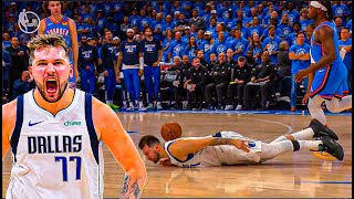 Luka Doncic Loses It After Getting Fouled HARD, Drops 16 Points In 1st Quarter, Mavs Beat OKC Game 2