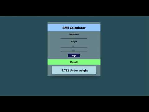 BMI Calculator App | Simple JavaScript Project for Beginners 🚀