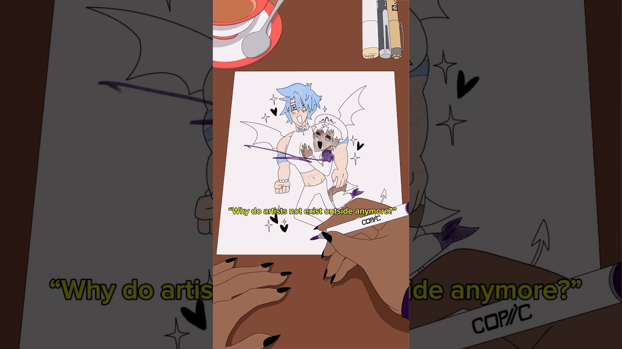 Why I don’t do art in public anymore💢 #2danimation #animation #originacharacter