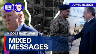Iran 'fully prepared' for a 'long war' while US expresses optimism for talks | 9 News Australia