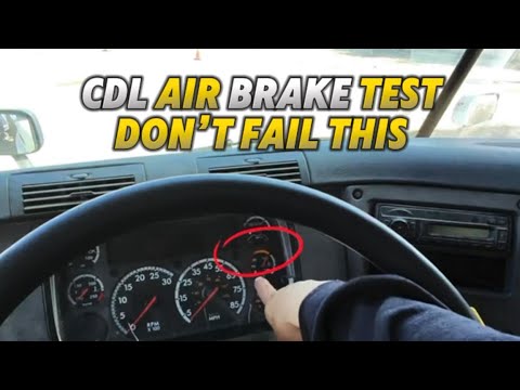 Engine Brake Cdl CDL Air Brake Test & In-Cab Inspection 2026 Step-By-Step DMV # ...
