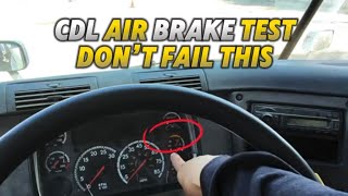 CDL Air Brake Test & In-Cab Inspection 2026 Step-By-Step DMV #CDLPreTripInspection#CDLAirBrakes