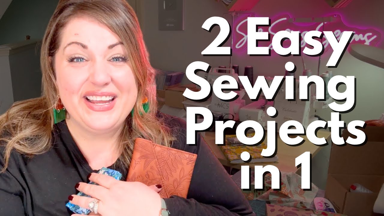 2 Easy Sewing Projects in 1! DIY Business Card Holder & Envelope Clutch Tutorial (Beginner Friendly)