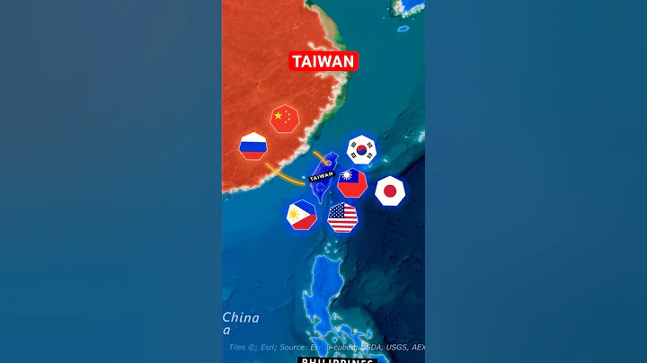 What Happens If China Attacks Taiwan ?? 🔥🇨🇳🇹🇼 #shorts #china #taiwan #maps #politics #usa #russia