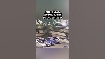 When the code is terrible but it somehow works #softwareengineer