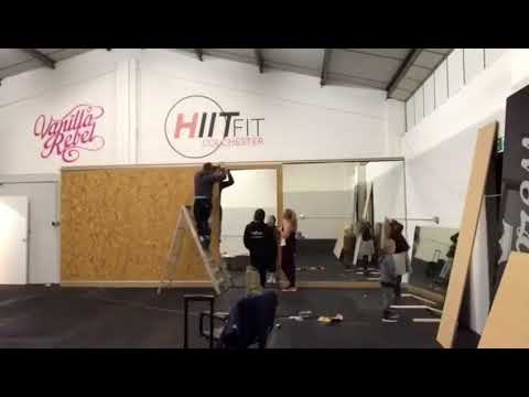 gym-mirror-installation-empress-studio-colchester-progress