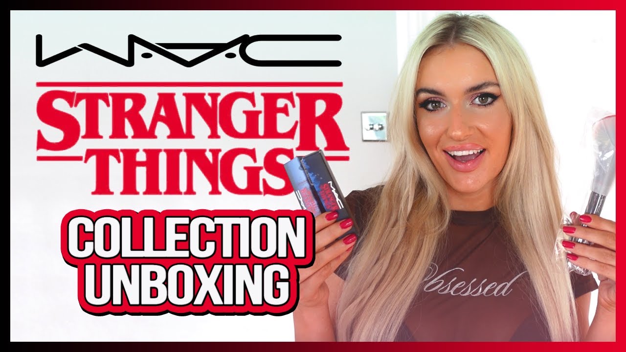Stranger Things X MAC Makeup Reaction & Unboxing !!