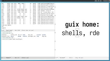guix home: shells, rde