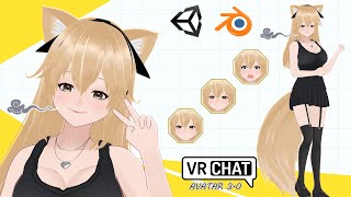 VRChat Avatar 3.0 – Cute Anime Cat Girl | Ready for Unity + Blender |  Model Showcase screenshot 2