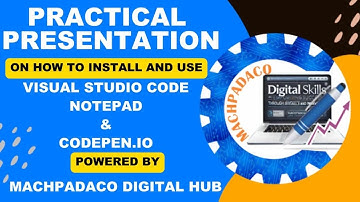 PRACTICAL ILLUSTRATION ON HOW TO SET UP YOUR VSCODE, NOTEPAD AND CODEPEN.IO