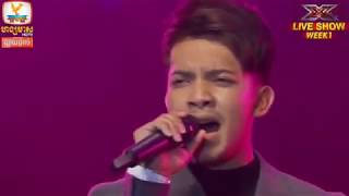 Video thumbnail of "សំ សុវណ្ណារ៉ាក់  ​ មនុស្សបែកគ្នាហើយមិនជួបគ្នាវិញទេ, X Factor Cambodia Live Show Week 1"