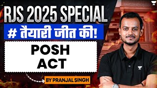 🚨 Crack RJS 2025: Posh Act | Rajasthan Judiciary Prelims | Pranjal Singh