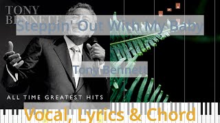 🎹Steppin' Out With My Baby, Chord &amp; Lyrics, Tony Bennett, Synthesia Piano