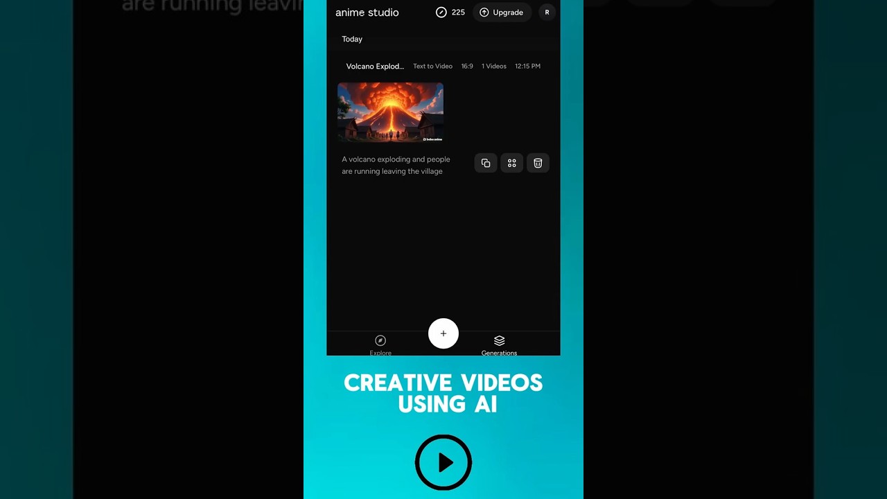 Creative Videos using AI