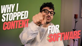 Why I stopped content for software? - Startup Journey