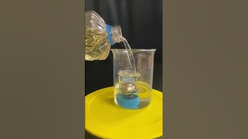 Index of refraction demo - Pyrex and Vegetable Oil.