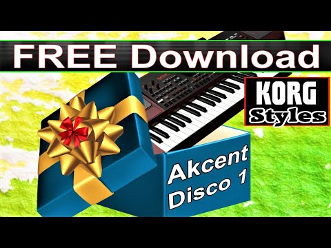 Стиль подарок~Любая модель KORG Pa скачать Akcent Disco1 ⭐ FREE Style Download for KORG Pa series