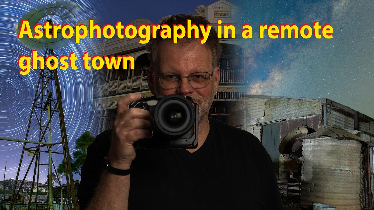 Astrophotography in an old ghost town