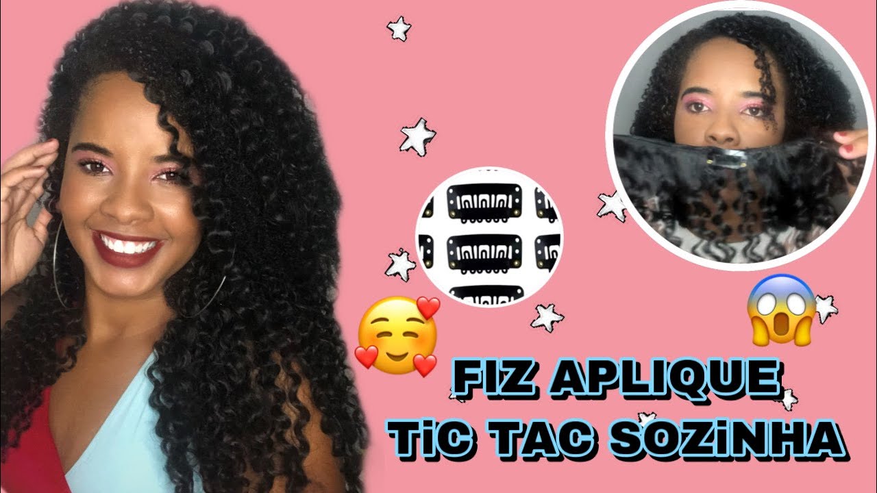 FIZ APLIQUE TIC TAC SOZINHA EM CASA! 😱😍