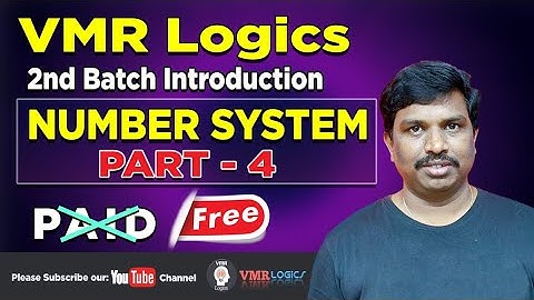 Number System 4 | Short Tricks | VMR LOGICS | SI | PC | SSC | BANK | RRB | SI | GROUPS | CSAT | CRT