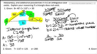 Advanced Math Unit 4 Study Guide 2019