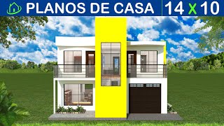 ? Casa MODERNA 4 Dormitorios 3 baños Garaje Lavandería 14x10M - YouTube