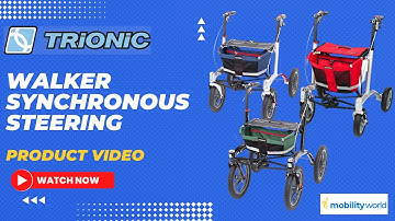 Mobility World Ltd UK - Trionic Walker Synchronous steering   no flapping wheels