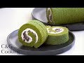 [ASMR] 抹茶と小豆のロールケーキの作り方 | お菓子作り | How to make Matcha roll cake asmr