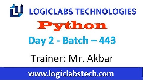 Python (Day 1) (Batch  - 443)