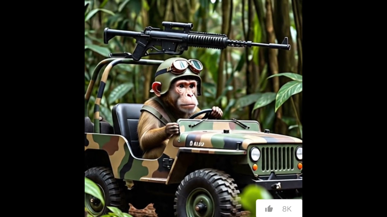 Army Monkey on a Mission! # Funny Military Moments ArmyMonkey 