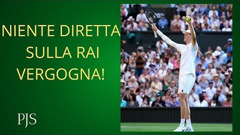 LA RAI NON TRASMETTE LA FINALE WIMBLEDON TRA SINNER E ALCARAZ