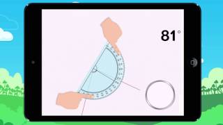 Drawing an angle with a protractor. Example 1