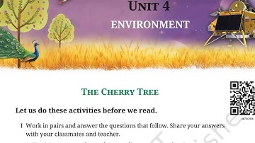 The Cherry Tree, class 8 English new book chapter 10 complete solution with explanation 