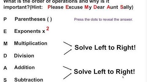 Order of Operations