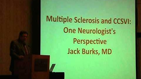 Neurologist Dr. Jack Burks on CCSVI Part 1 - Hubbard Foundation 2011 CCSVI Conference