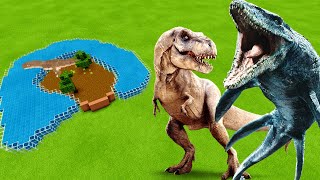 MCPE: How To Make a Mosasaurus & T-Rex Farm