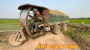 DÀN CÔNG NÔNG CHẾ SIÊU KHỦNG CHỞ ĐẤT ĐỔ BEN BỐC ĐẦU CỰC HAY | MÁY XÚC MINI BÃI MỚI CÓNG MÚC ĐẤT