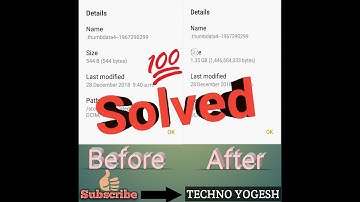 How to delete .thumbnails permanently from any android  devices|| 100% working||