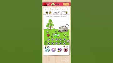 Brain Test - Level 397 - ❤️ HOW MANY SPIDERS ARE THERE? ❤️ #braintest