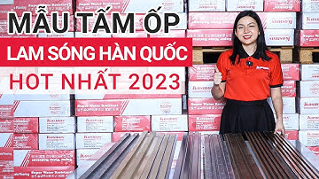Bộ sưu tập tấm nhựa ốp tường lam sóng Hàn Quốc hot nhất 2023