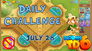 Bloons TD 6 Daily Challenge | Adora Grace | No Hero No MK No Powers Used | July 28 2022