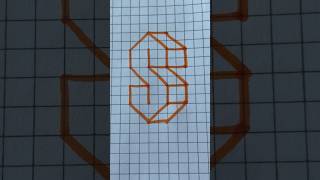 How to draw the “S” alphabet in 3D #shorts #drawing #tutorial Resimi