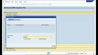 Advanced DDIC Explorer - Layout Settings of Table Header Data (ALV)
